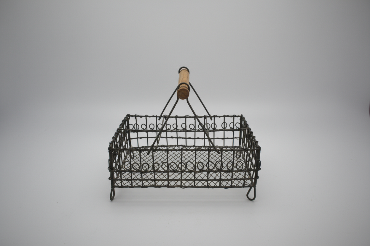 Fransk rustik trådkurv