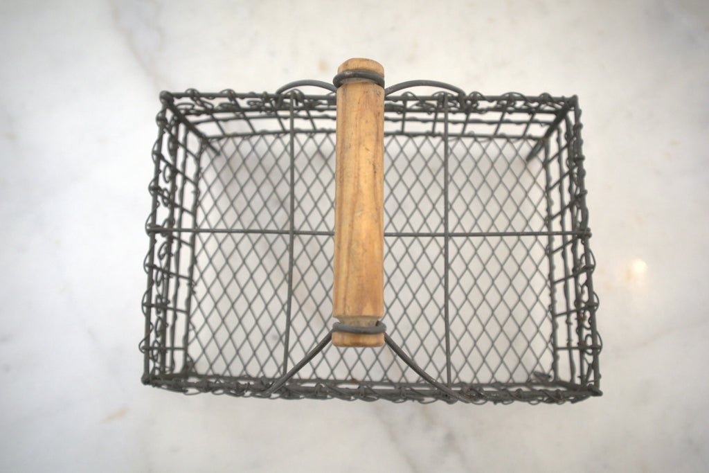 Fransk rustik trådkurv