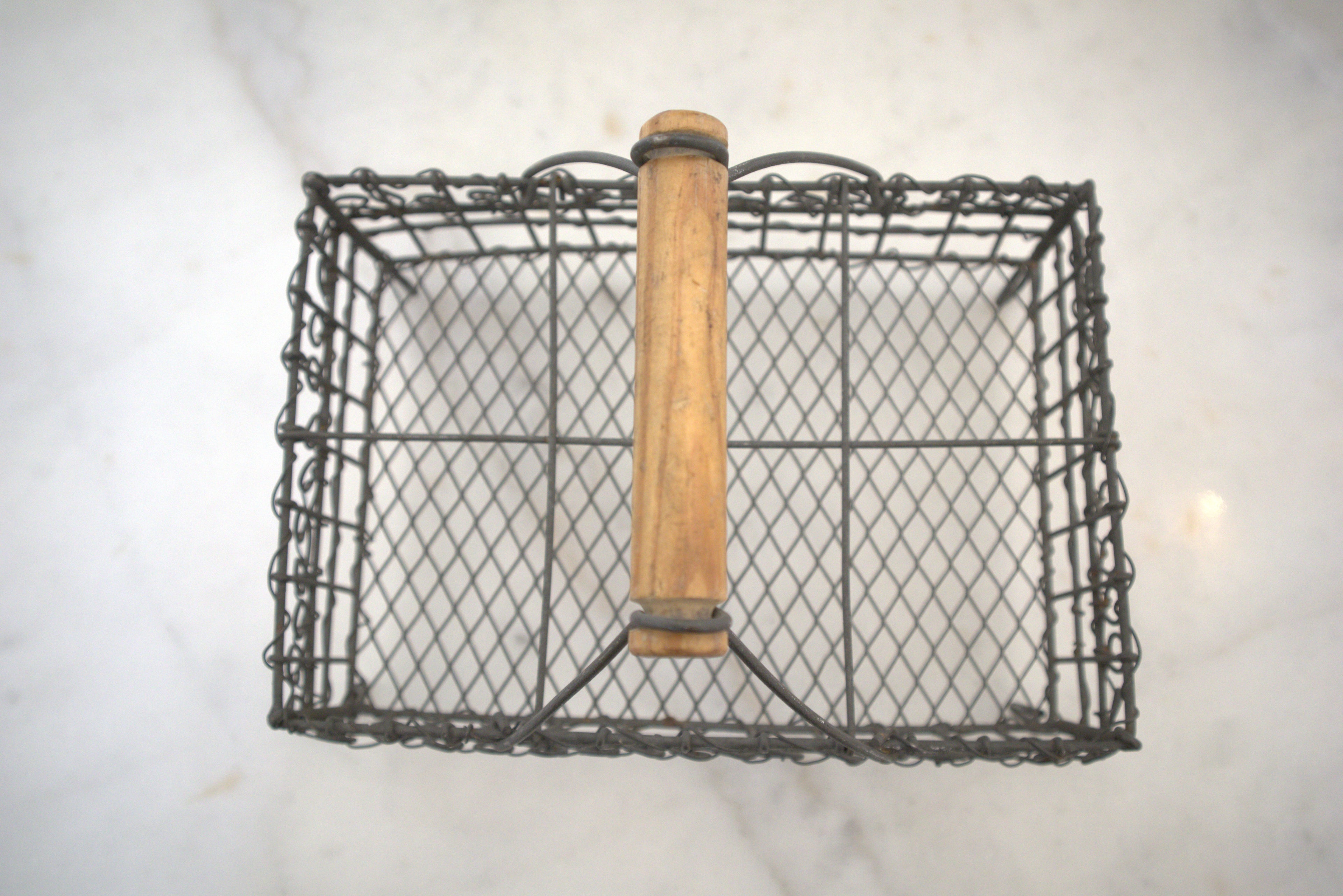 Fransk rustik trådkurv