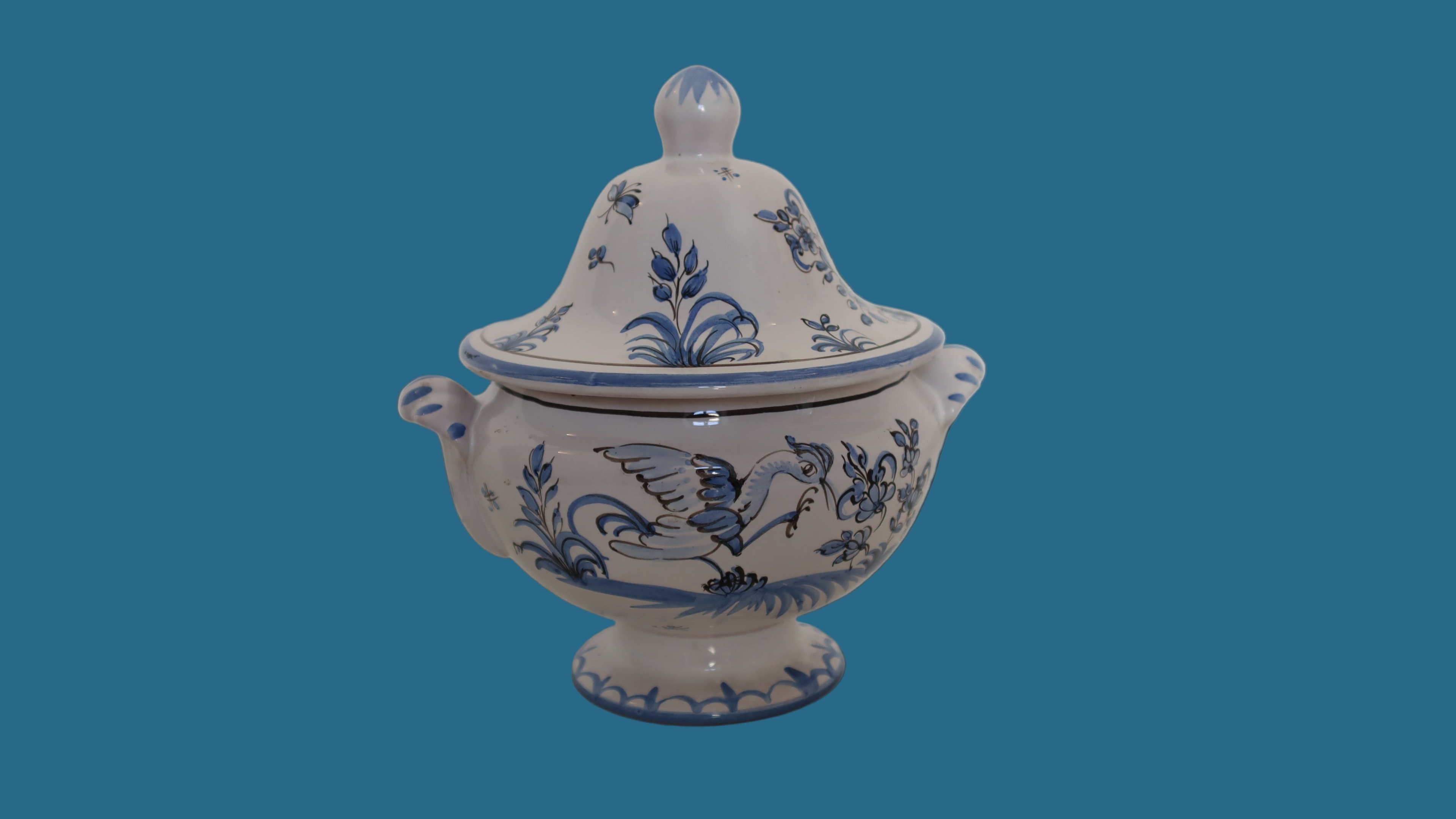 Lågskål i fajance - Moustiers