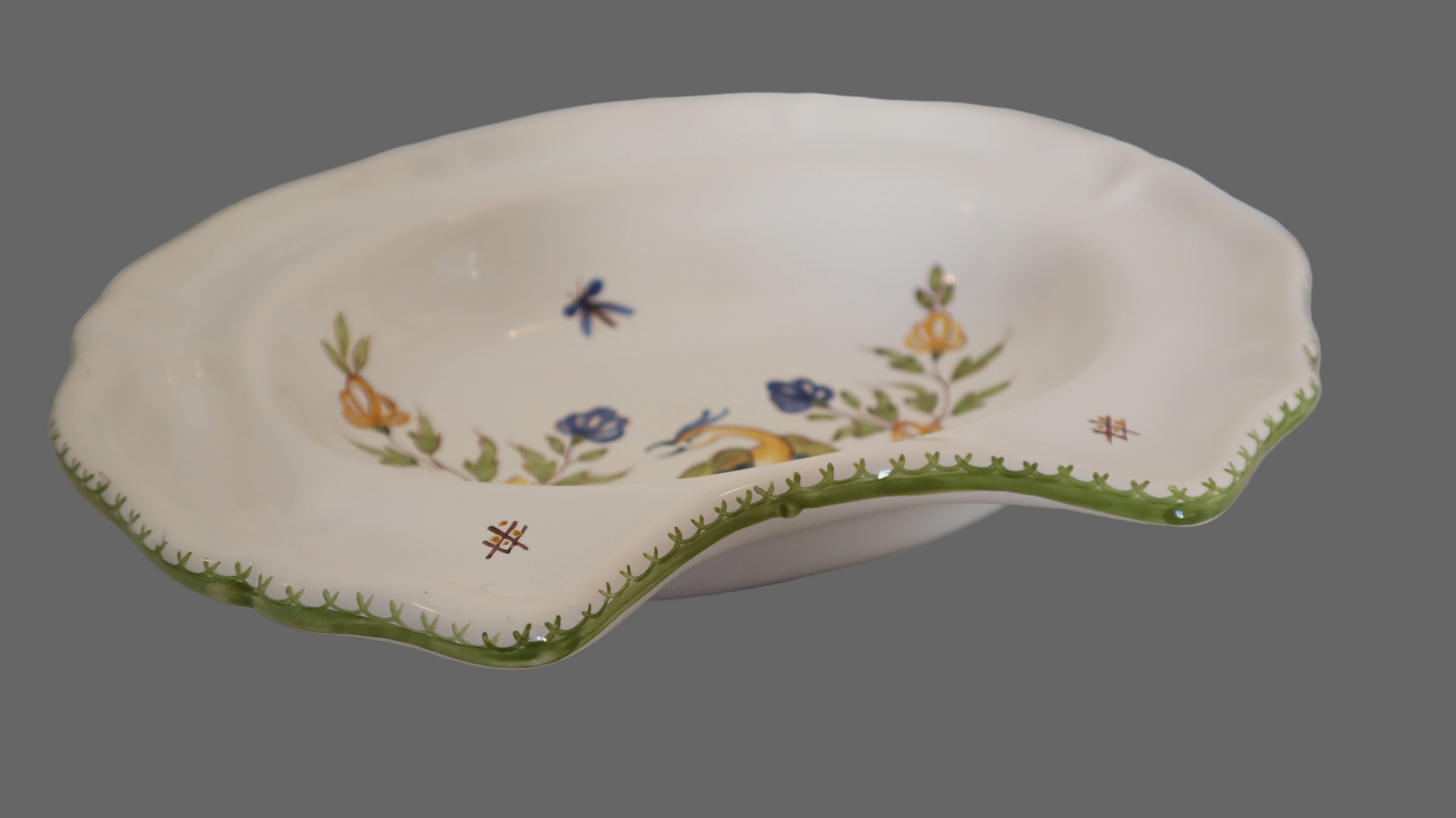 Barberfad - håndmalet fajance