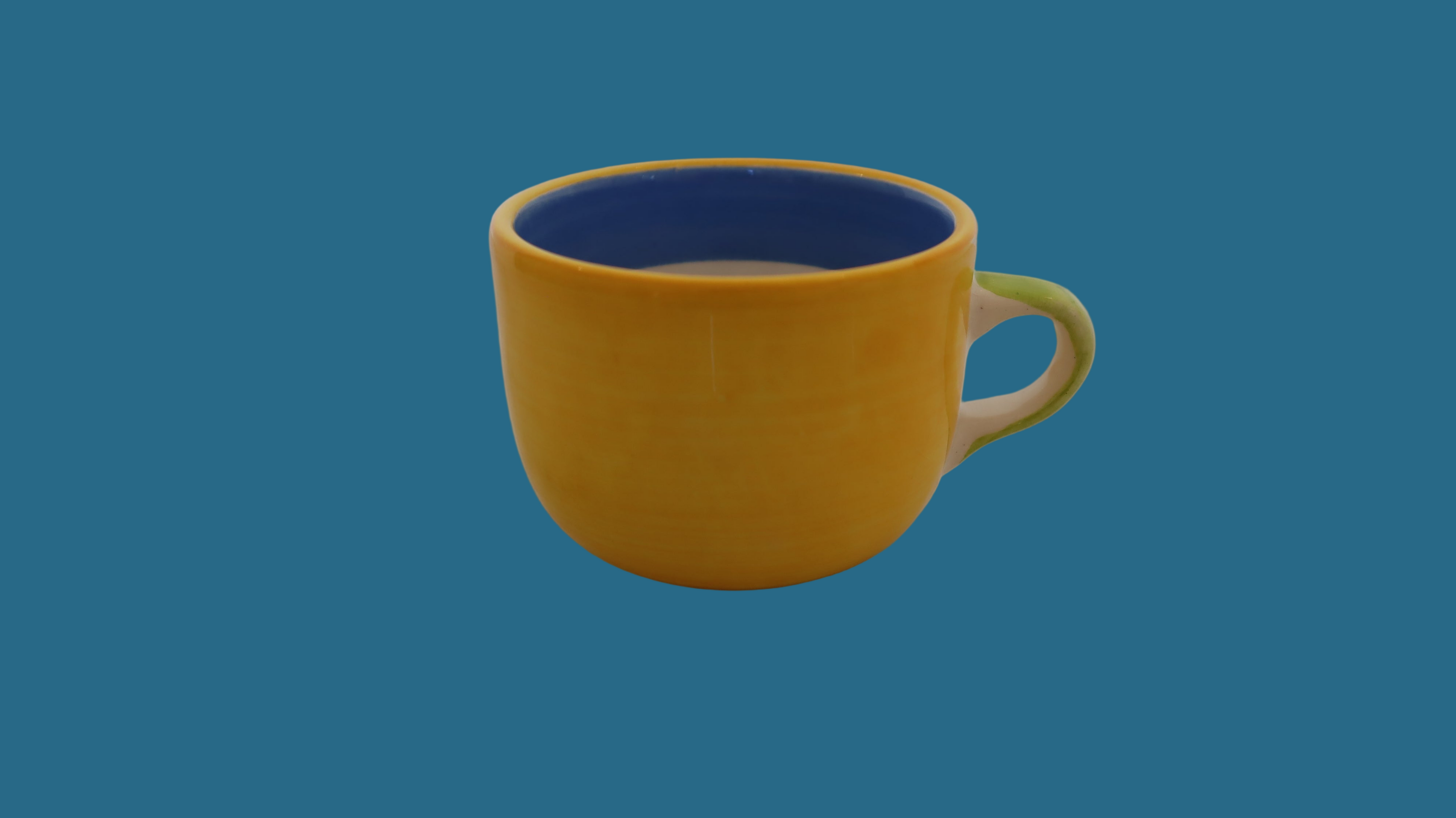 6 stk. håndmalede kopper