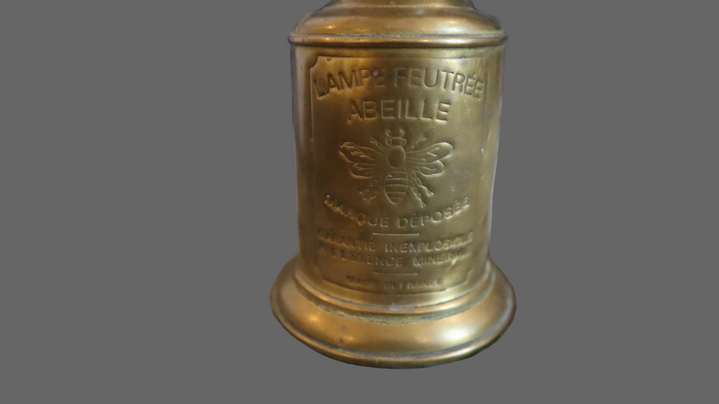 Fransk messing “Lampe Feutrée ABEILLE”, ca. 1920–40