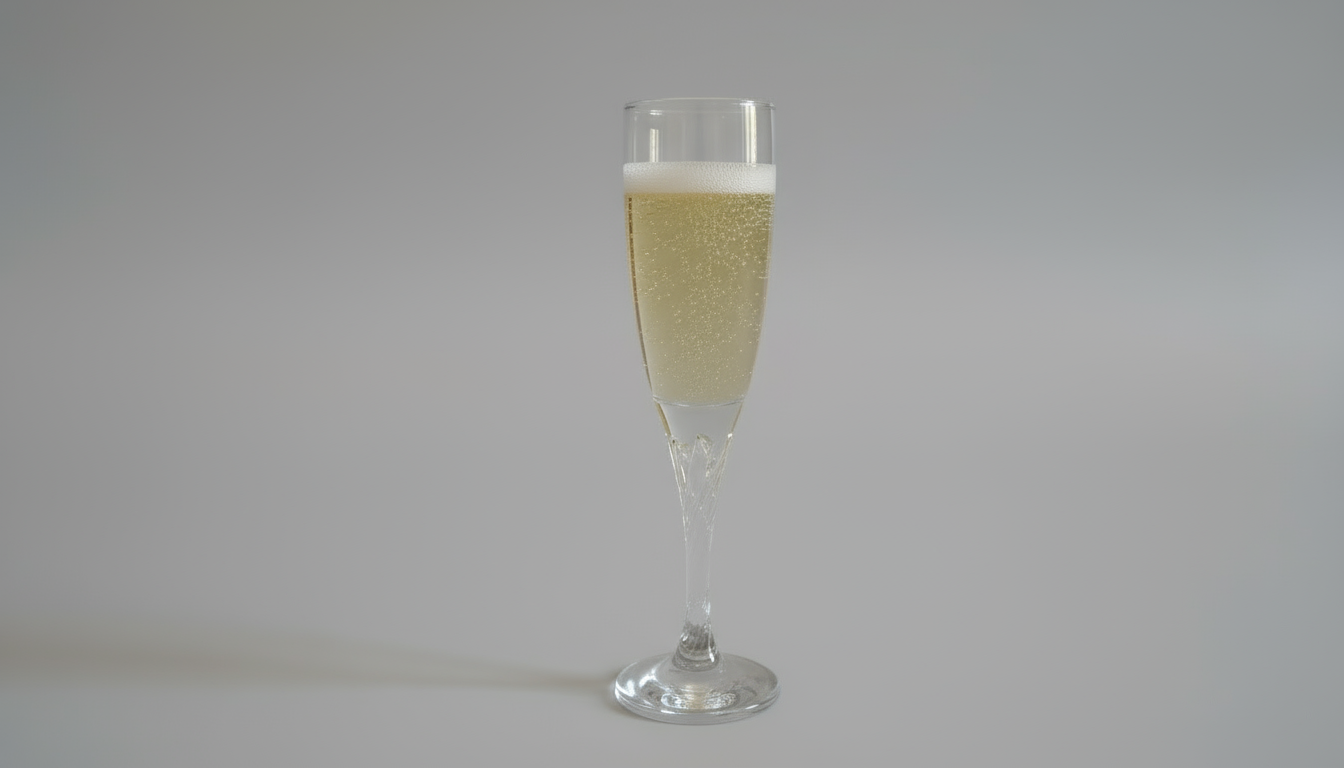 6 stk. champagnefløjter med snoet stilk