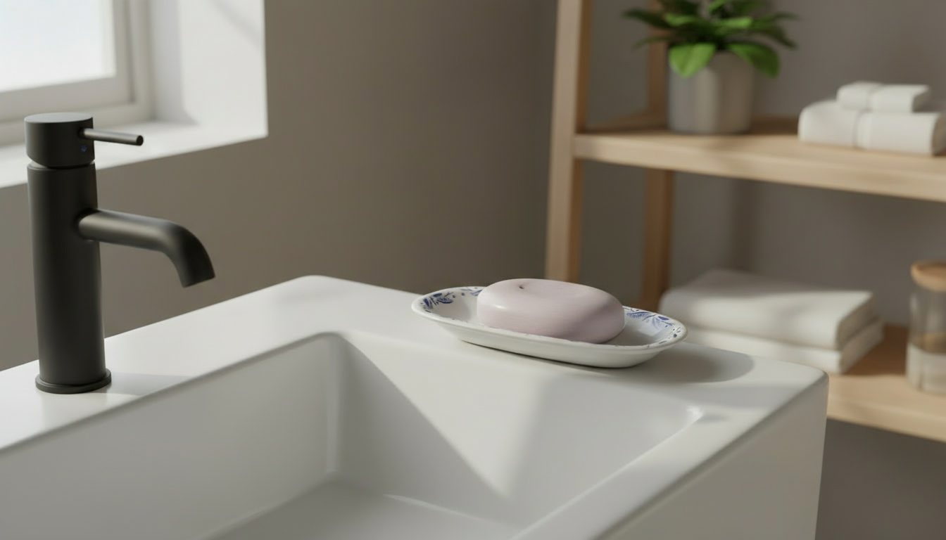 Antik fajance sæbeskål