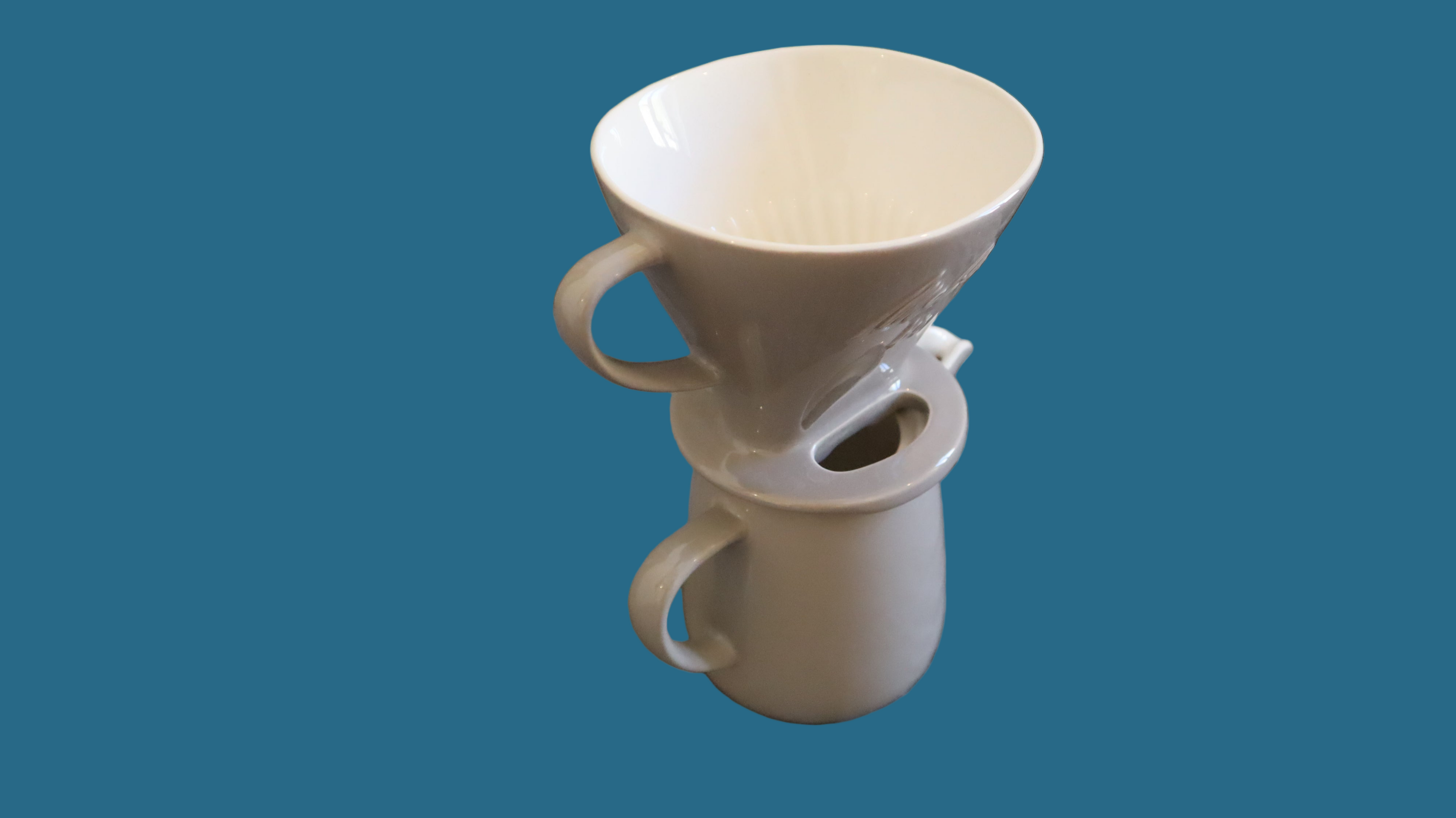 Melitta kaffebrygger i porcelæn