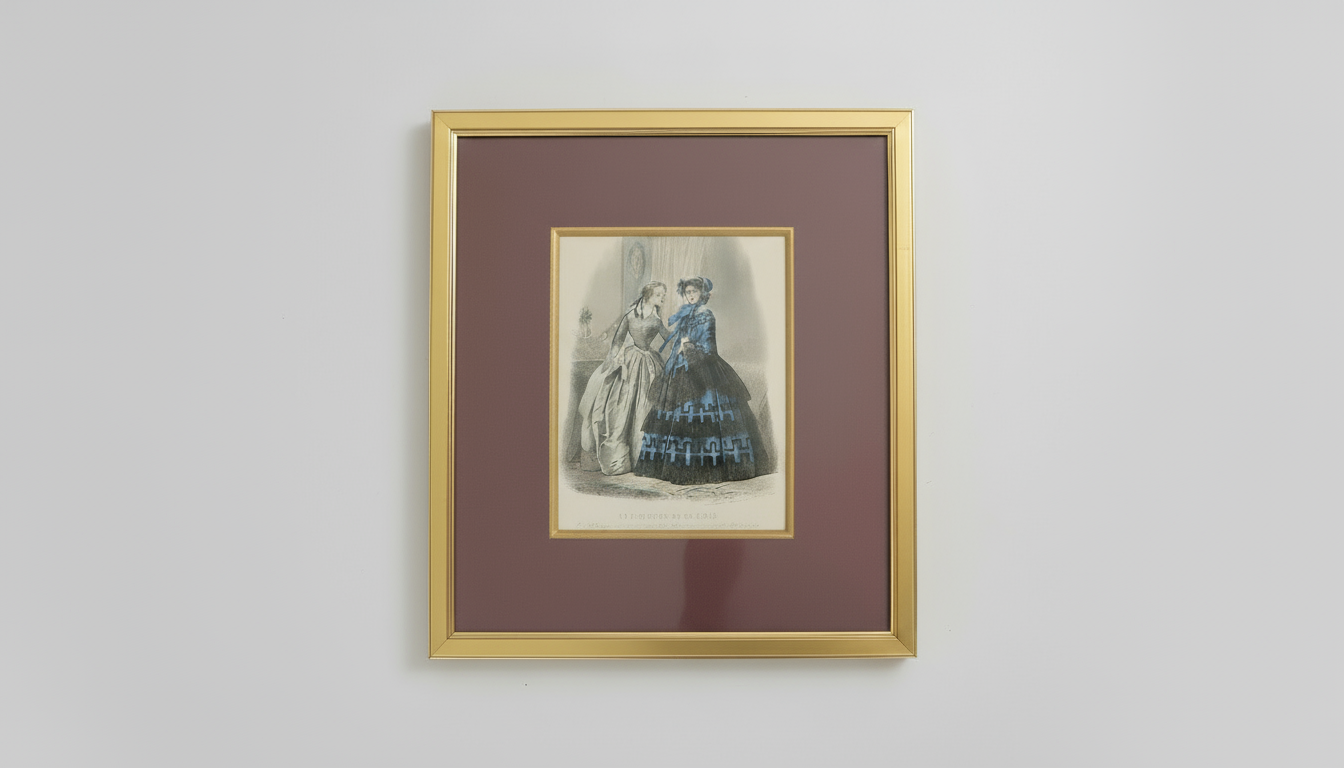 Le Moniteur de la Mode – håndkoloreret modeplade