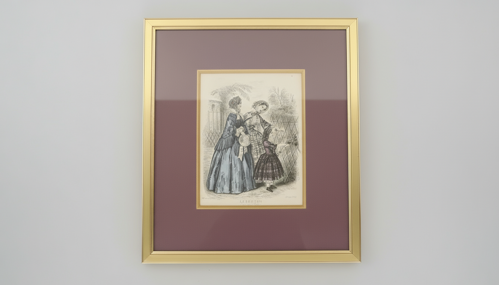 Le Bon Ton – Journal des Modes (håndkoloreret modeplade)