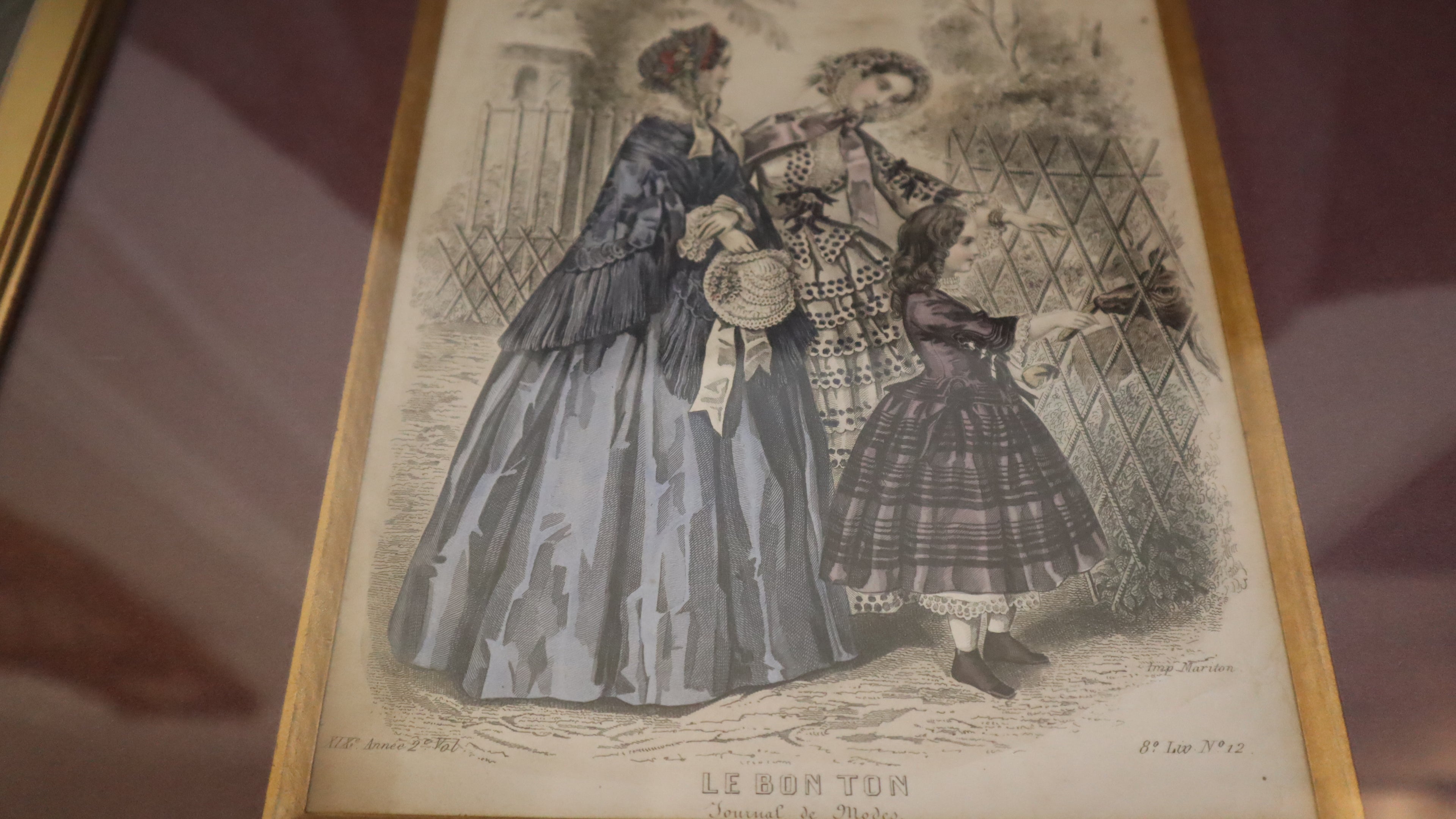 Le Bon Ton – Journal des Modes (håndkoloreret modeplade)