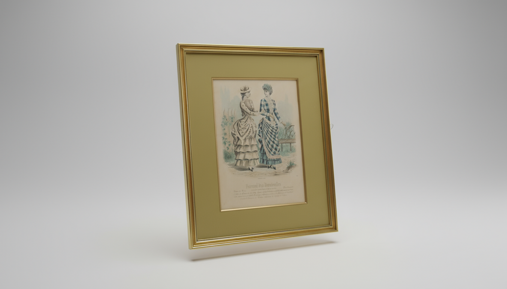 Journal des Demoiselles – håndkoloreret modeplade