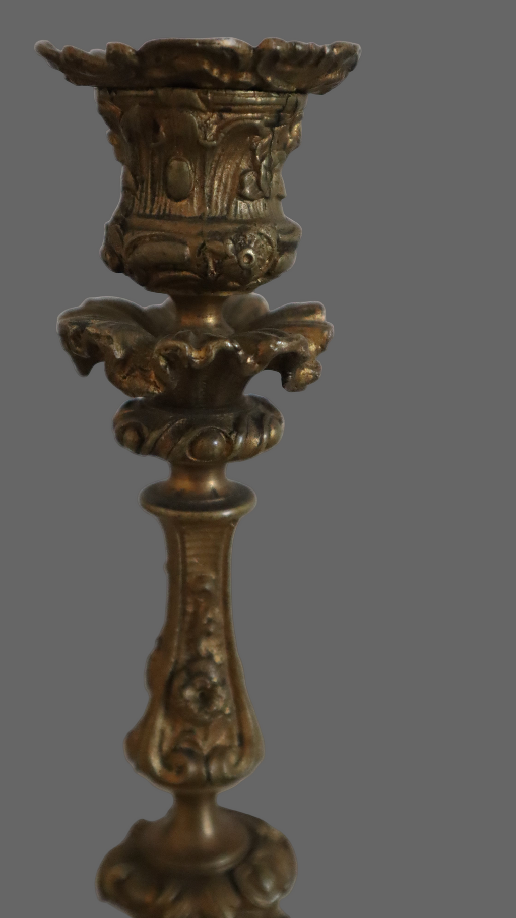 Et par franske lysestager i rokoko-stil