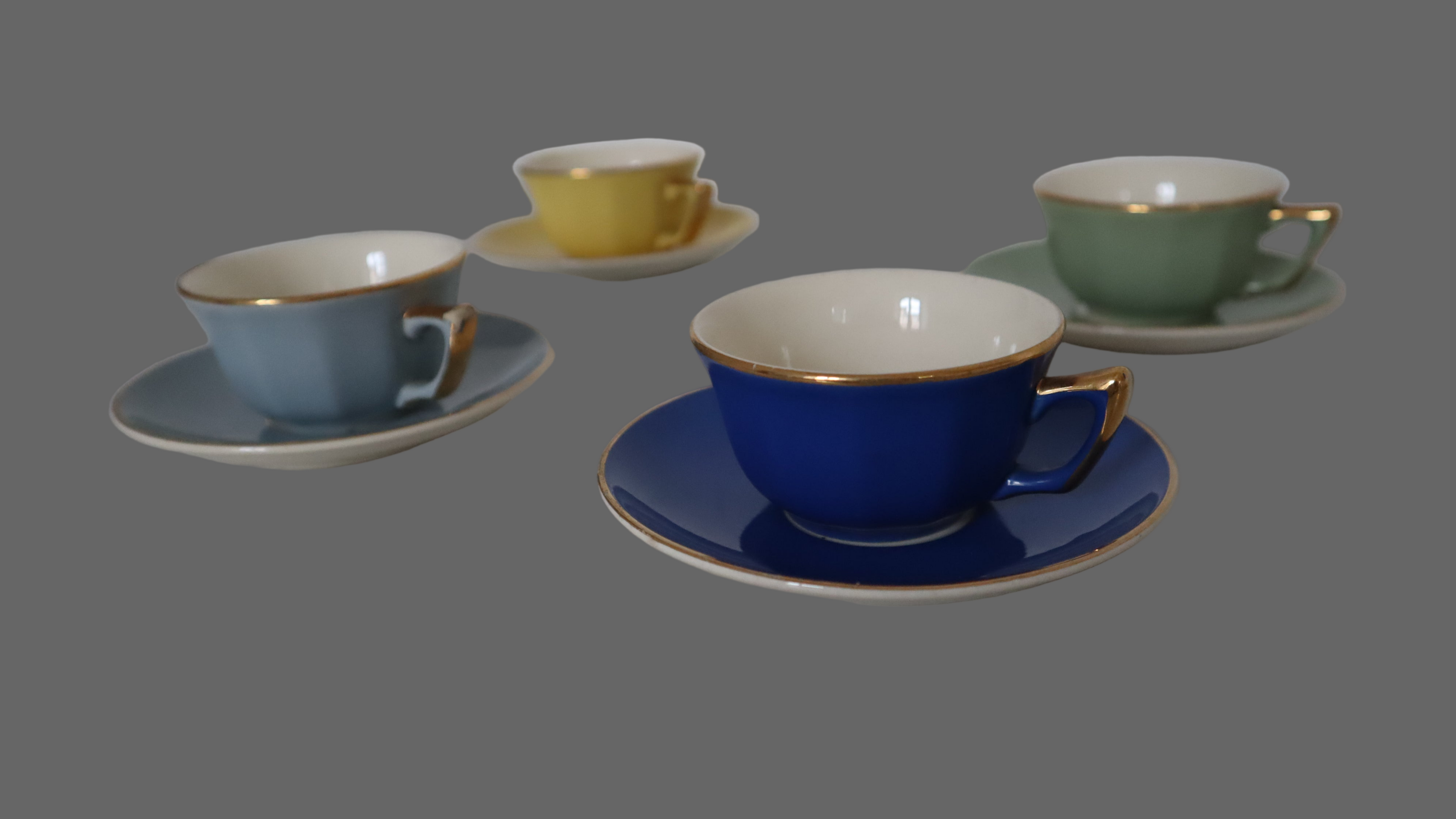 Villeroy & Boch – 4 espresso-kopper med underkop