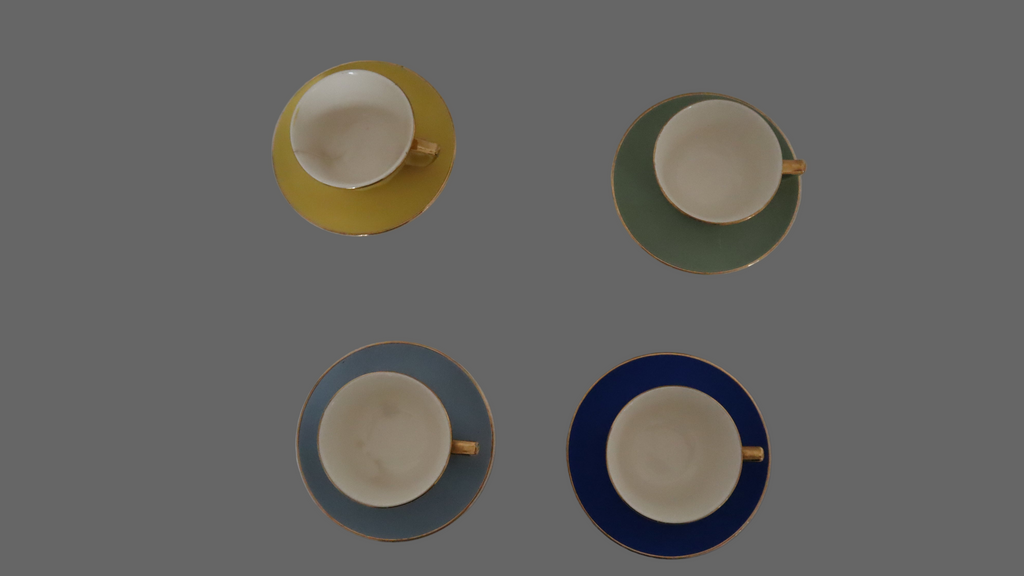 Villeroy & Boch – 4 espresso-kopper med underkop